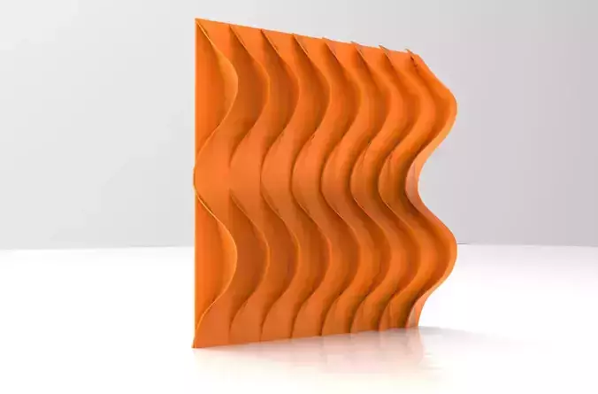 Parametric Curve Facade Design Grasshopper Rhino Files Download 3D model