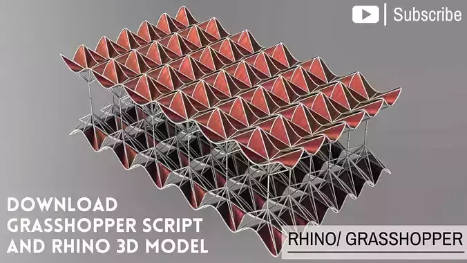 Parametric Tensile Facade Design Grasshopper Rhino Files
