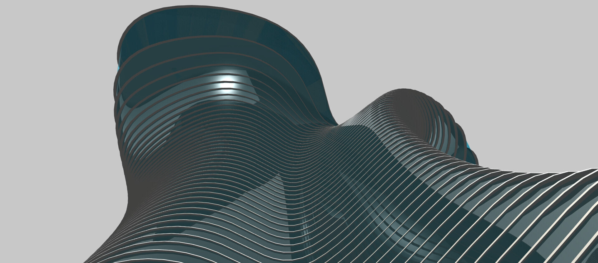 Parametric Tower Facade Design Grasshopper Rhino Files Download 3D model_4