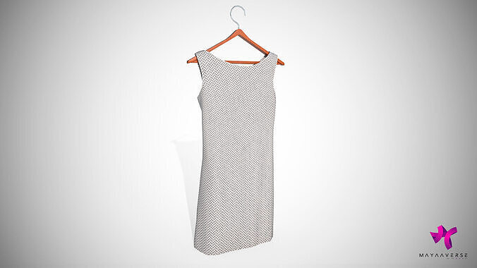 western dress 01 Low-poly 3D model