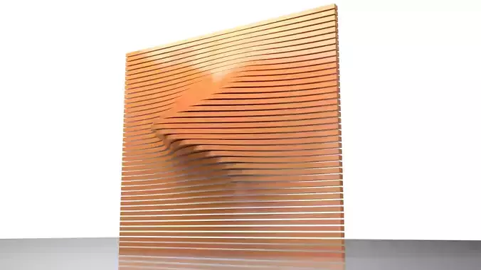 Parametric Wall Facade Design Grasshopper Rhino Files Download 3D model