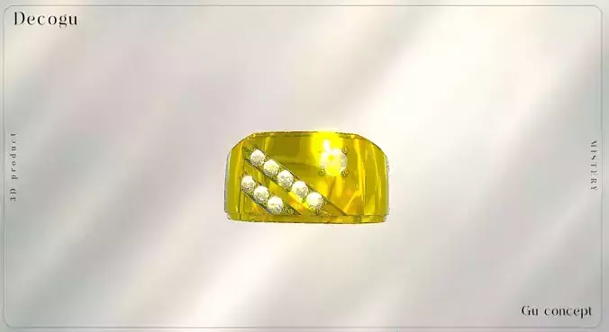 Luxury Diamond Gold Ring