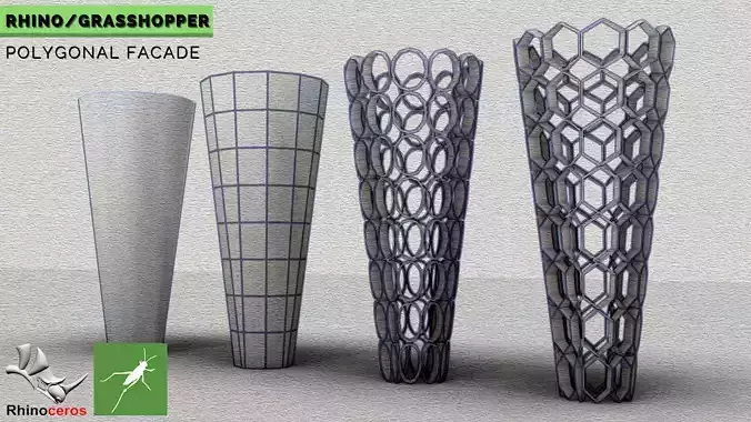 Polygon Morphing Parametric Facade Design Grasshopper Rhino 