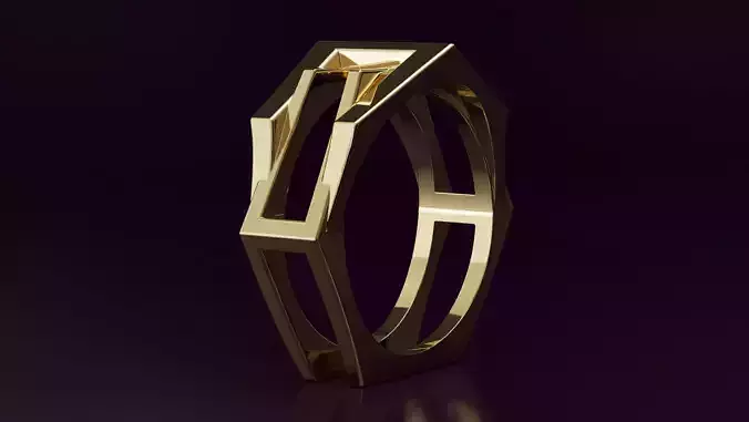 hexagon ring N07 54EU SIZE