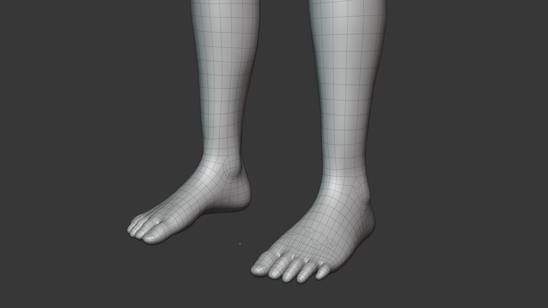 Stylized Male Body Base Mesh Rigged with IK FK Switch Low-poly 3D model_17