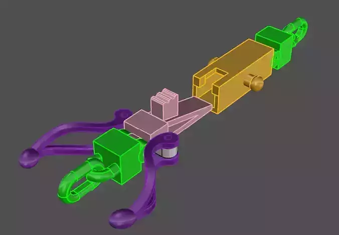 Bracelet lock clasp box 3D print model 3D print model