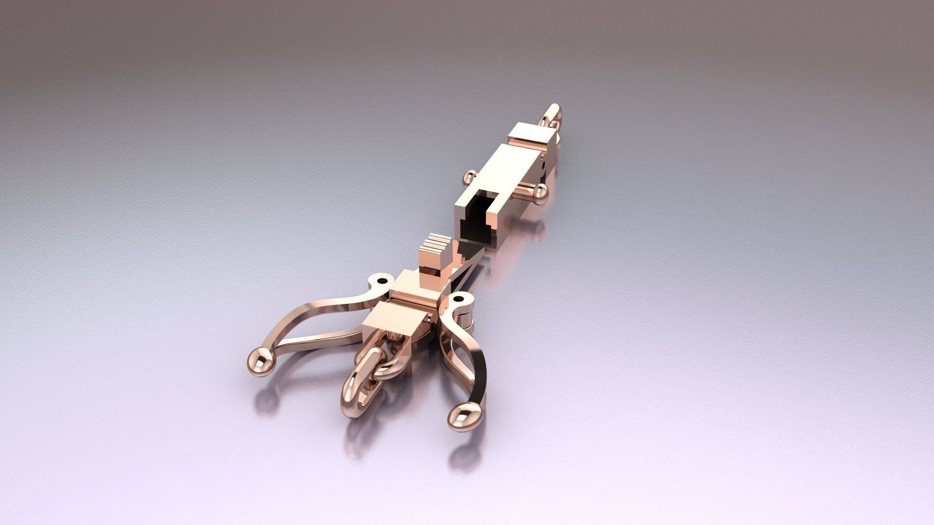 Bracelet lock clasp box 3D print model 3D print model_2