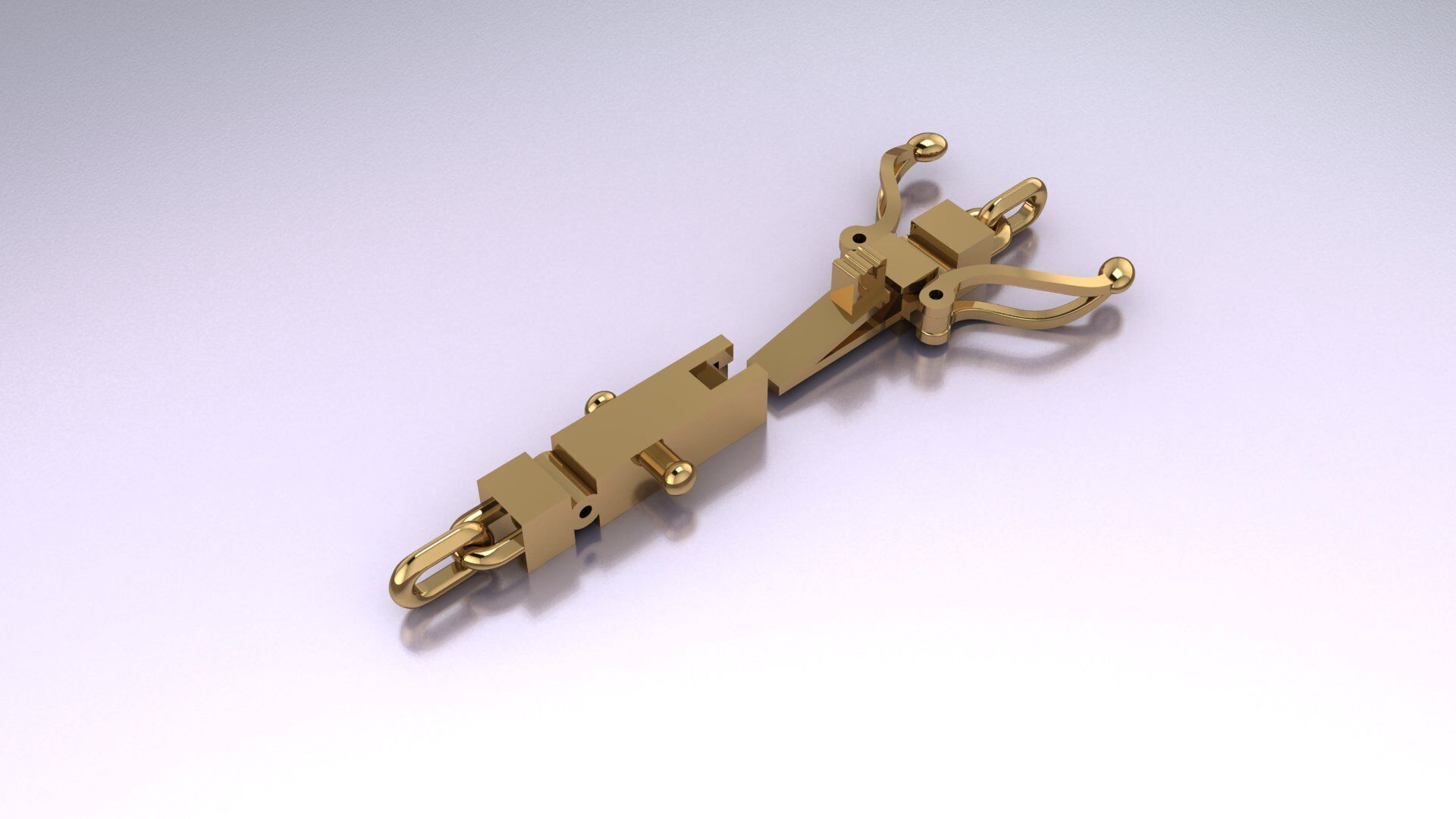 Bracelet lock clasp box 3D print model 3D print model_4