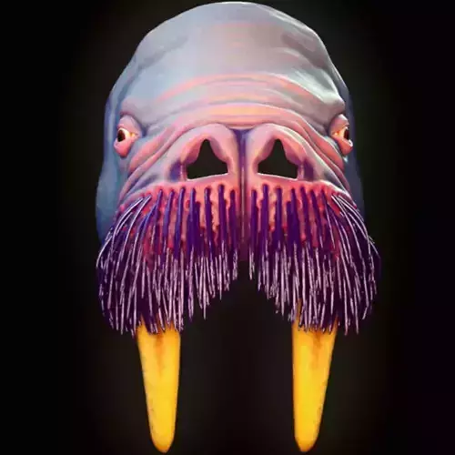 walrus mask 3D print model