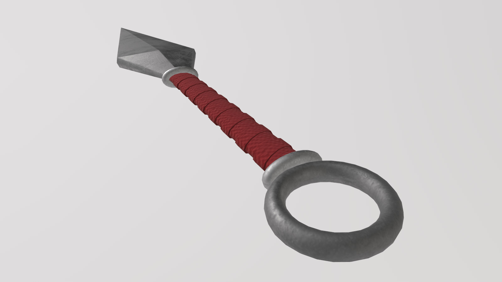 Stylized Low-Poly Ninja Shuriken Kunai Low-poly 3D model_9