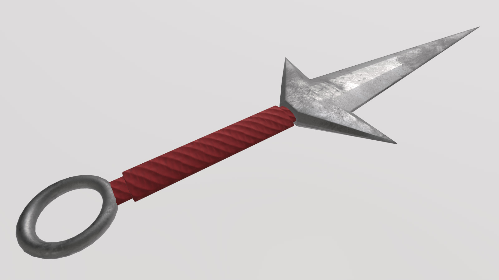 Stylized Low-Poly Ninja Shuriken Kunai Low-poly 3D model_7