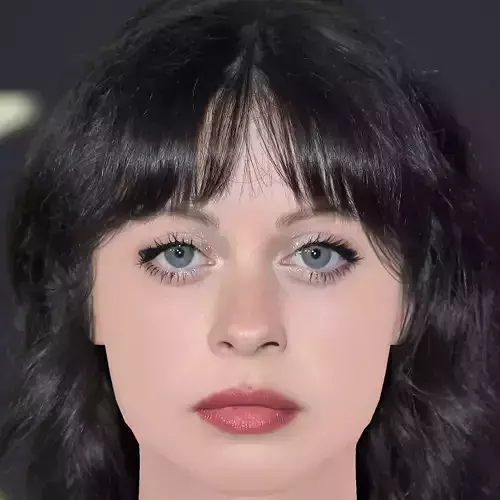 Amanda Fix Head - No Hair - Low poly head for game