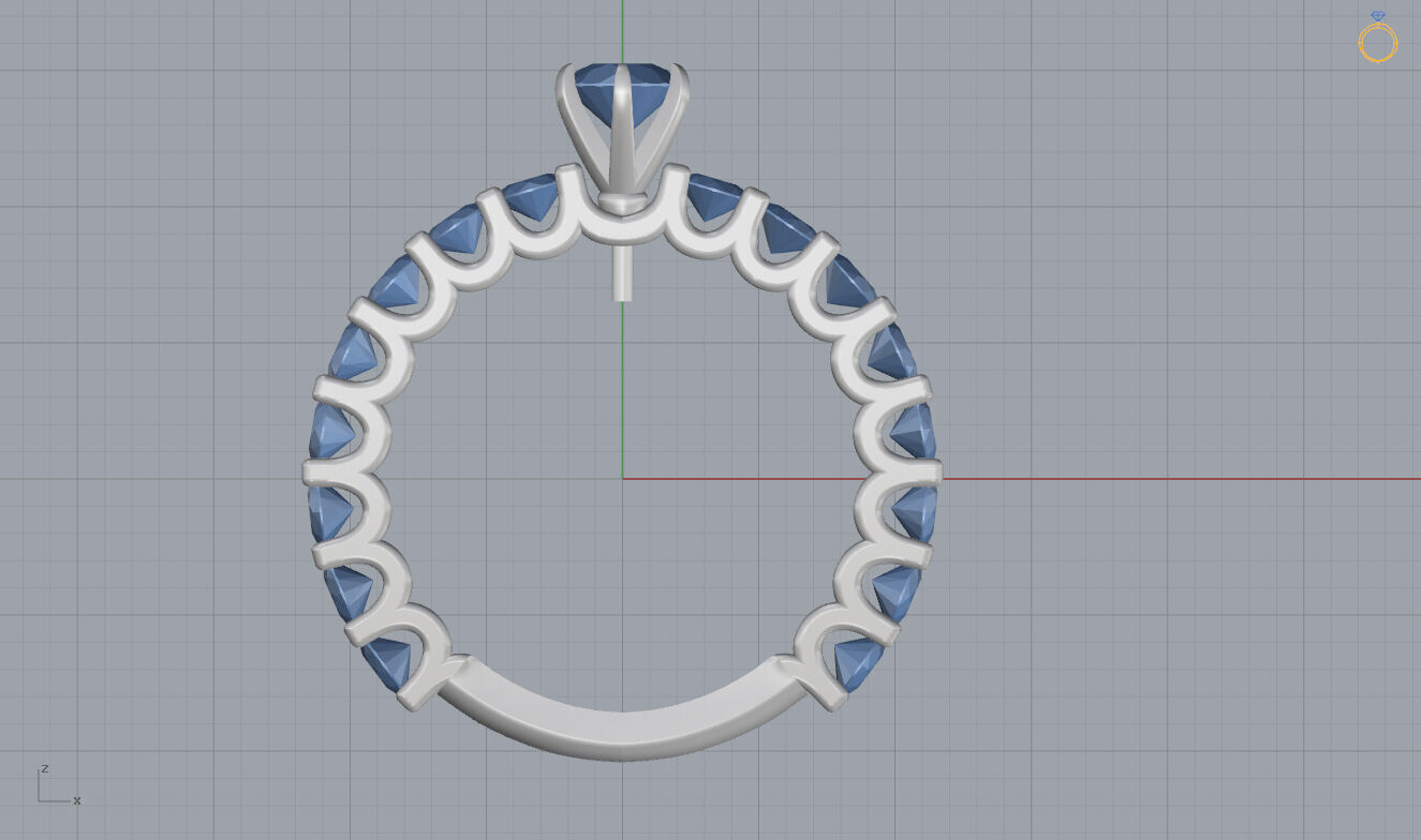 Engagement Ring 3D print model_9