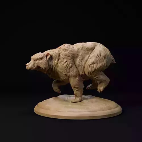 Cave bear 32mm scale pre-supported prehistoric animal 3D print model