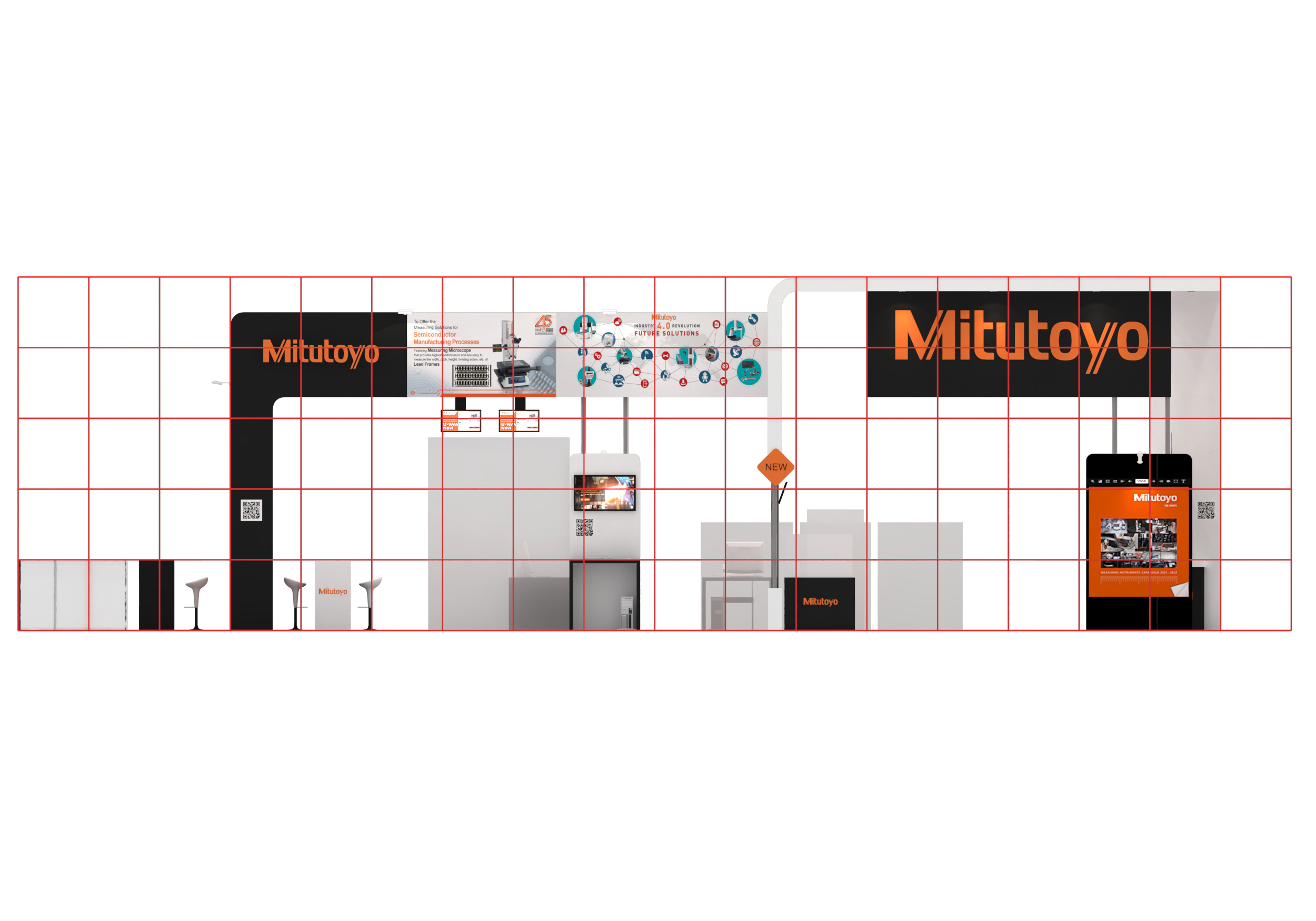 Exhibition Booth Design 6m x 18m Low-poly 3D model_11