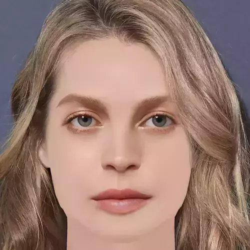 Ana Valeria Becerril Head - No Hair - Low poly head for game Low-poly 3D model