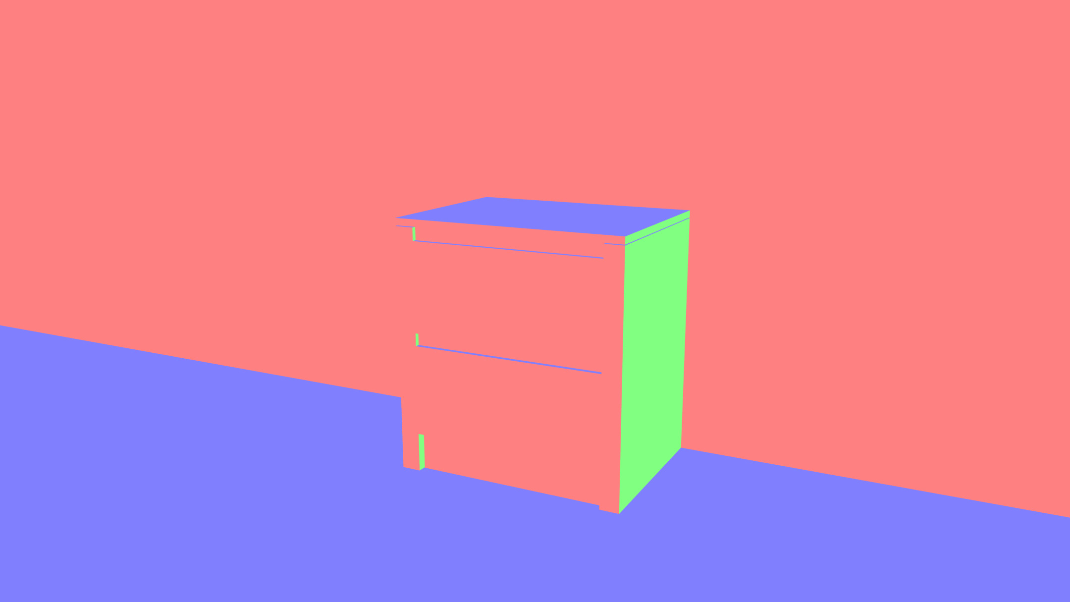 Serena Line Elegance island- cube model Low-poly 3D model_5