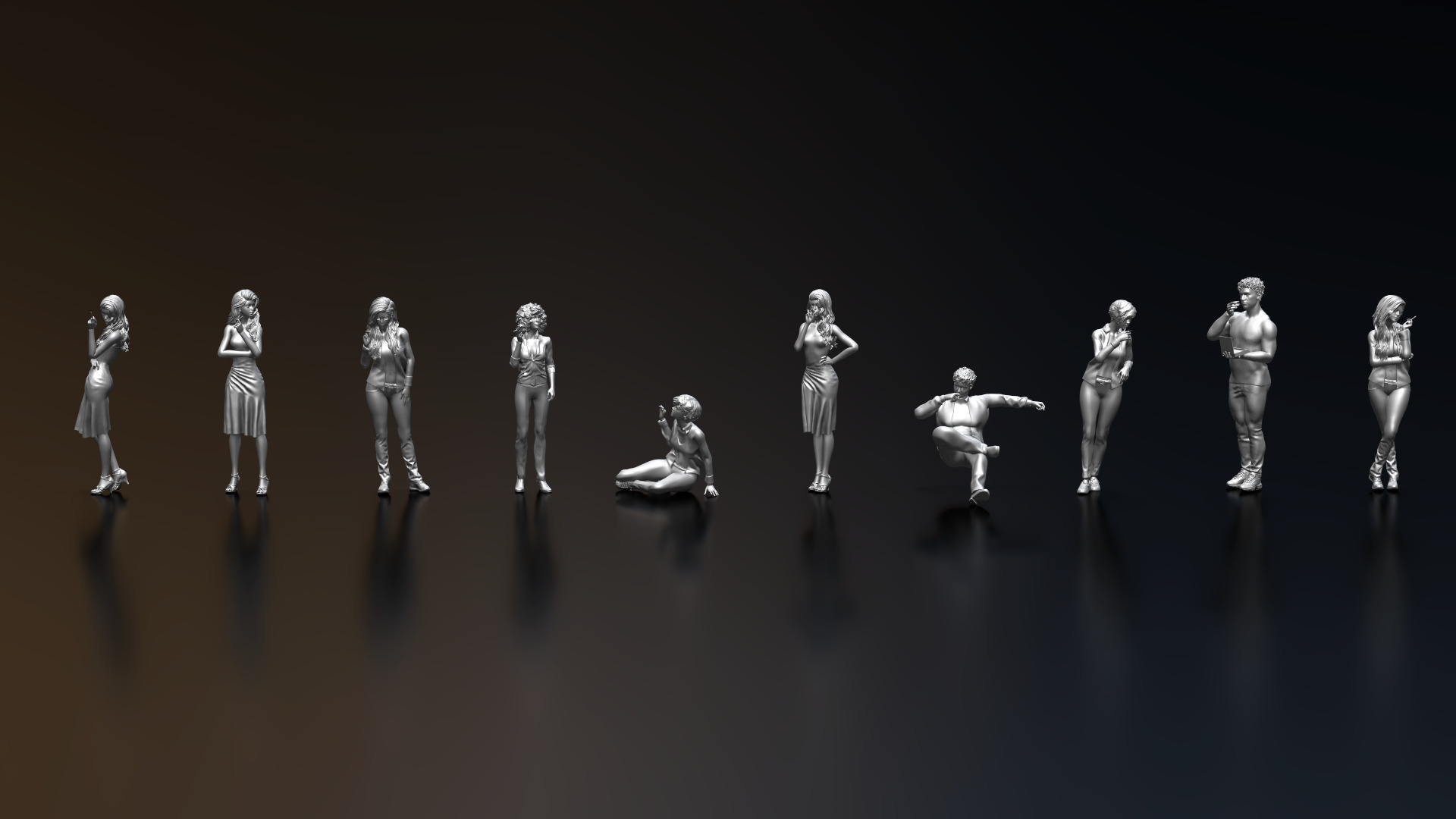 HD People 38 Smoking 3D model_5