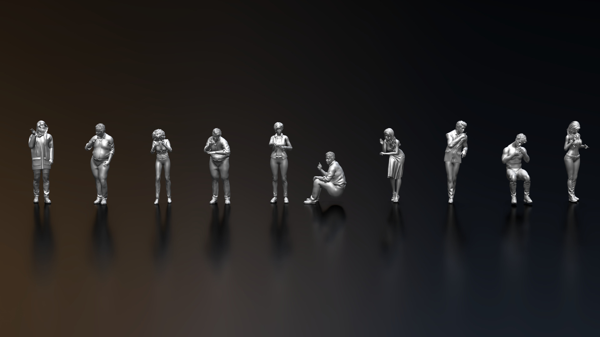 HD People 38 Smoking 3D model_6