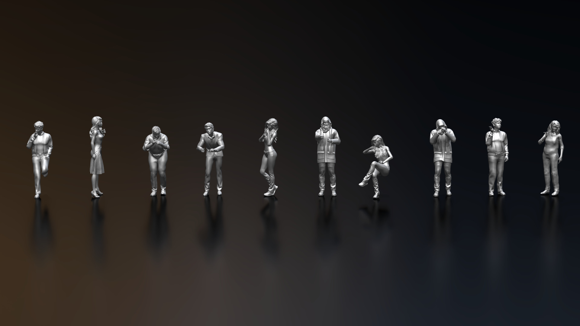 HD People 38 Smoking 3D model_4