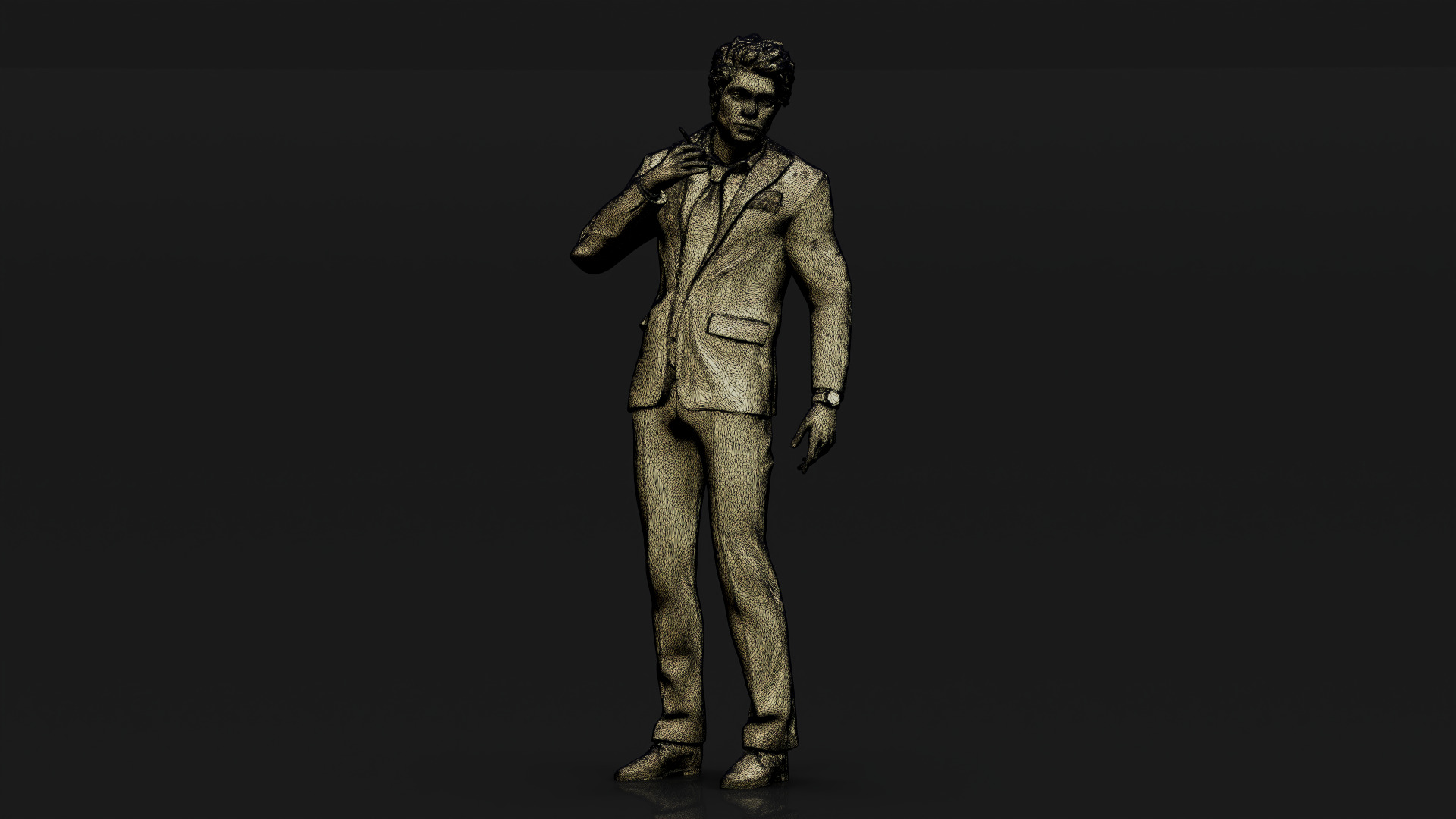 HD People 38 Smoking 3D model_11