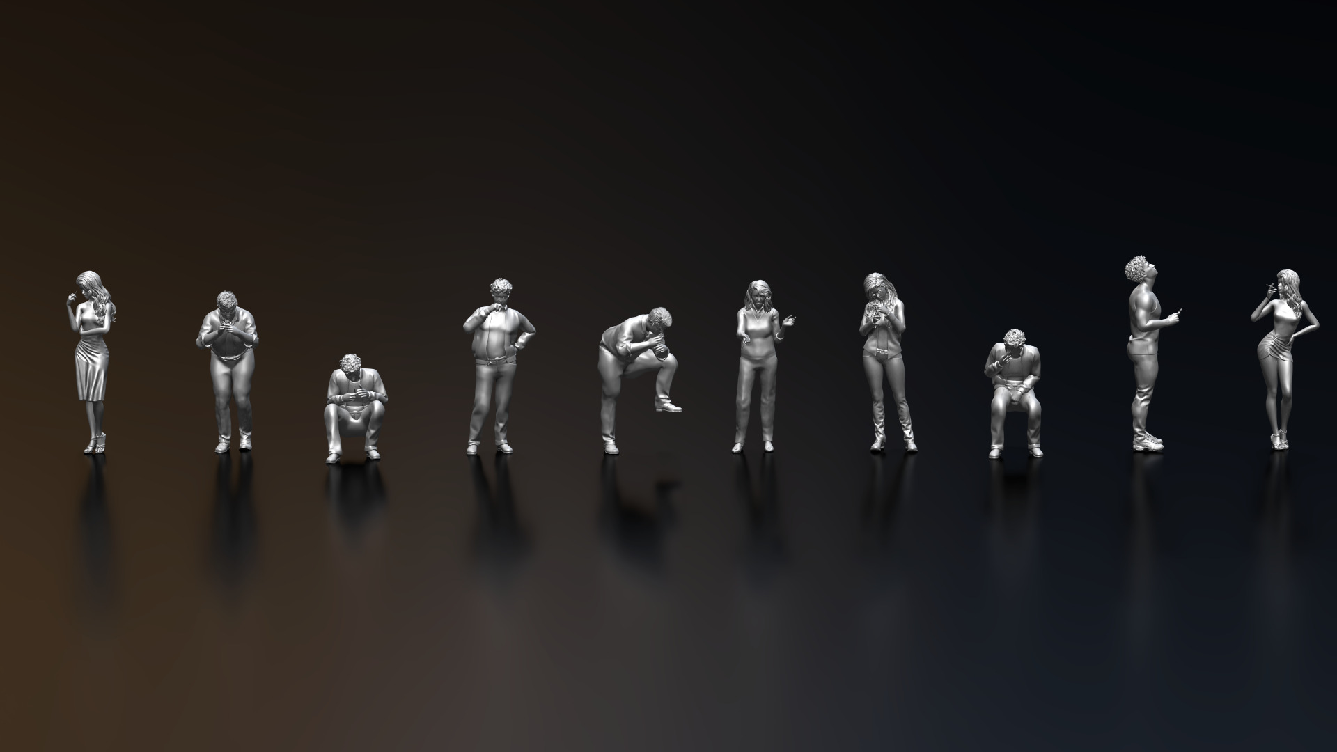 HD People 38 Smoking 3D model_8