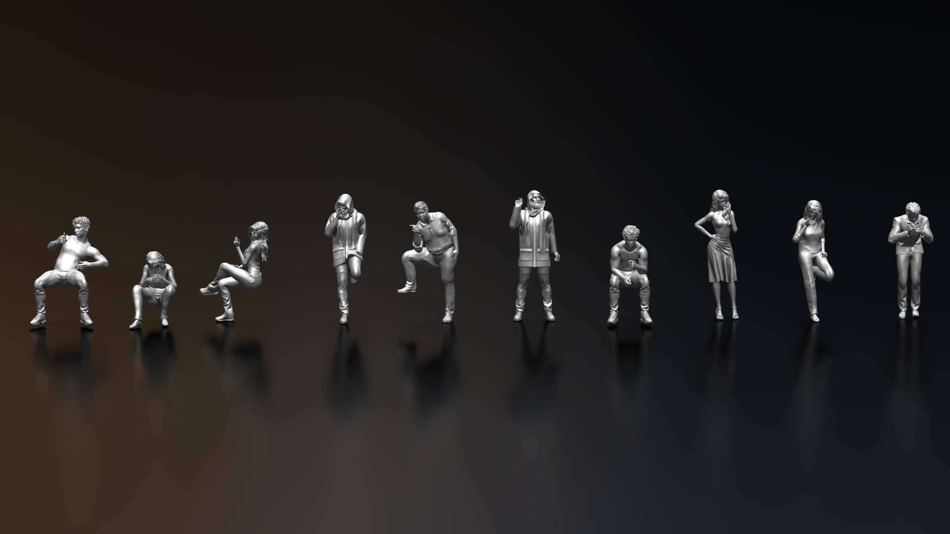 HD People 38 Smoking 3D model_3