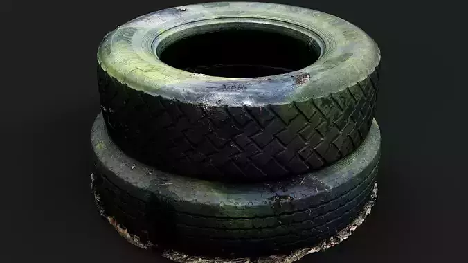 tires truck junkyard trash pt1 PBR photogrammetry