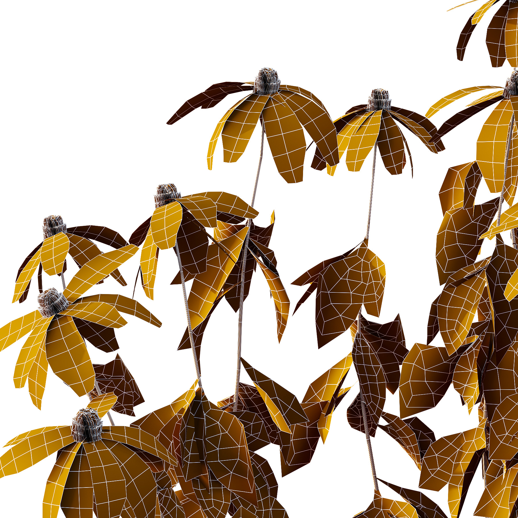 Different bush 07 3D model_5