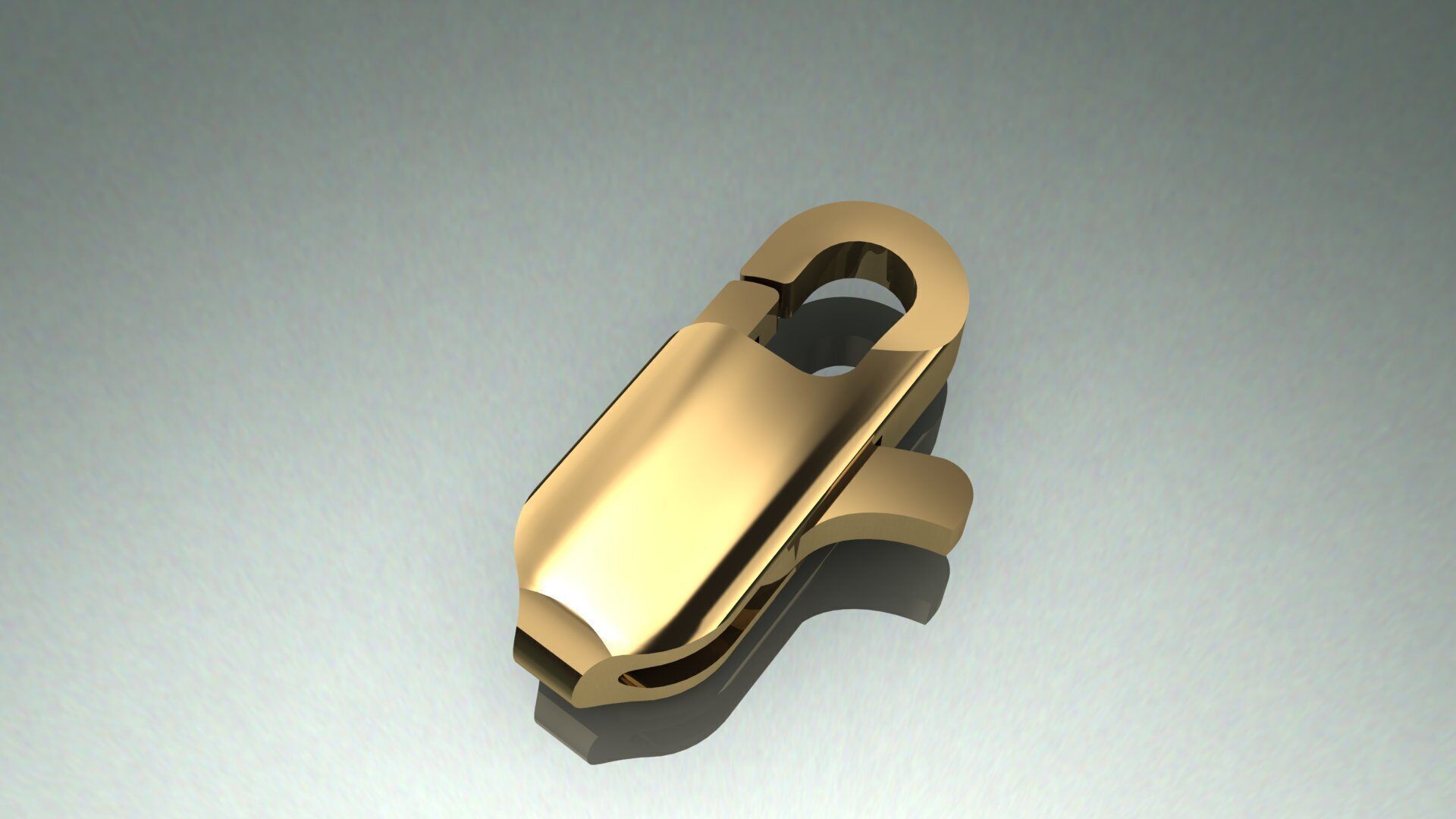 Jewelry Lock Carabiner Clasp Hook 3D print model 3D print model_3