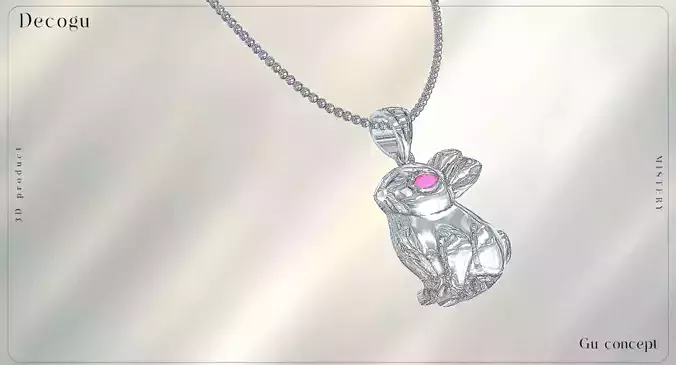 Bunny Pendant Necklace