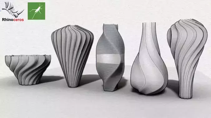 Vase Parametric Design Grasshopper Rhino Files Download