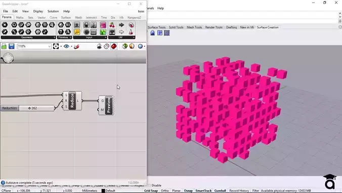 Random Cube Parametric Facade Design Grasshopper Rhino Files
