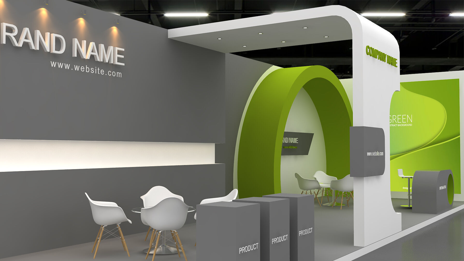 Exhibition booth 3d Model 3D model_4