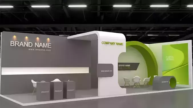 Exhibition booth 3d Model 3D model