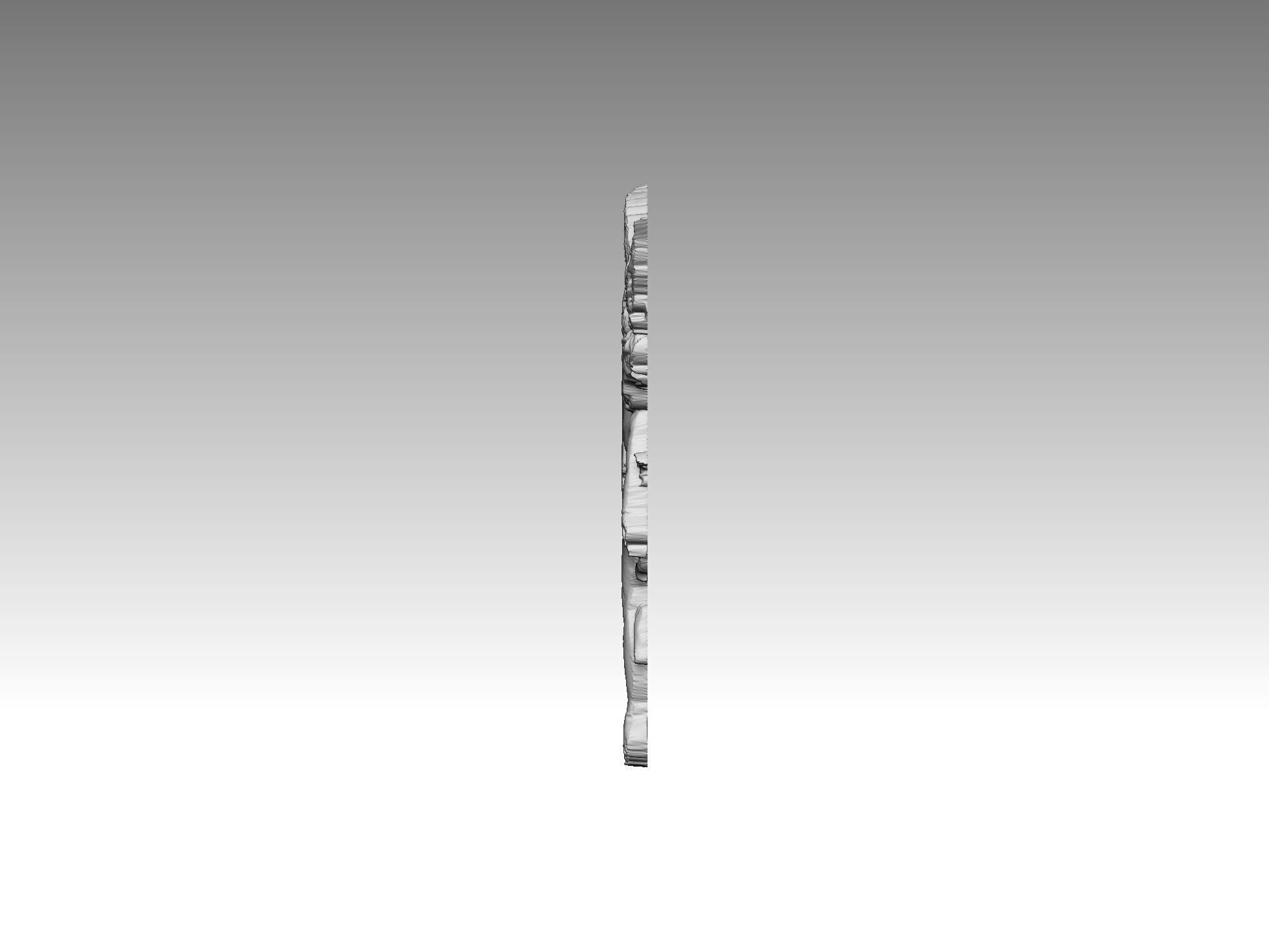 angel man relief 3D print model_1