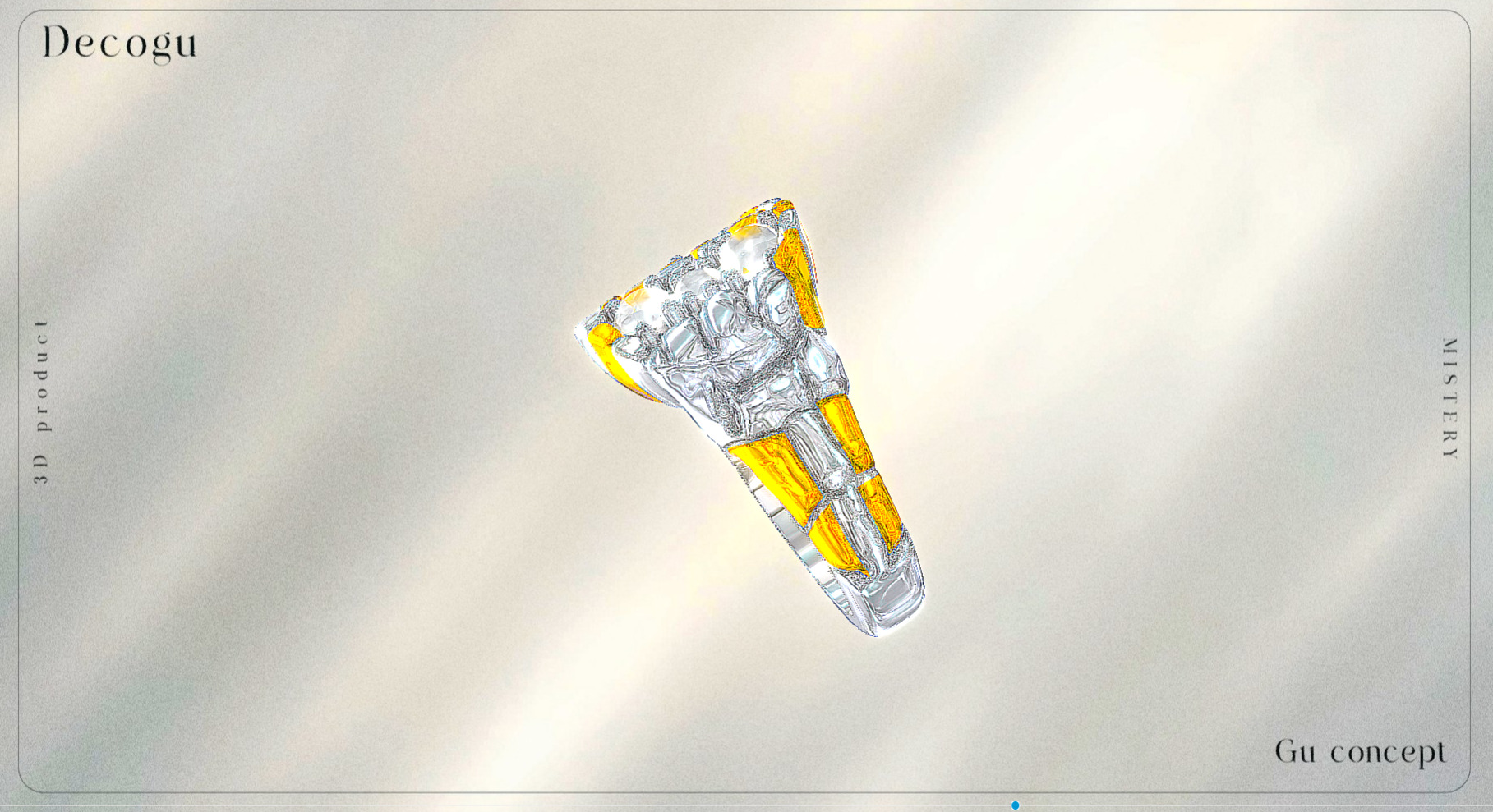 Luminous Harmony Diamond Ring Low-poly 3D model_4