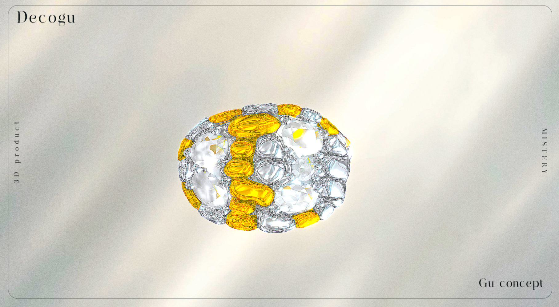 Luminous Harmony Diamond Ring Low-poly 3D model_2
