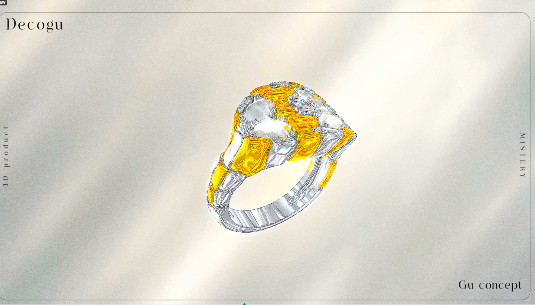 Luminous Harmony Diamond Ring Low-poly 3D model_3