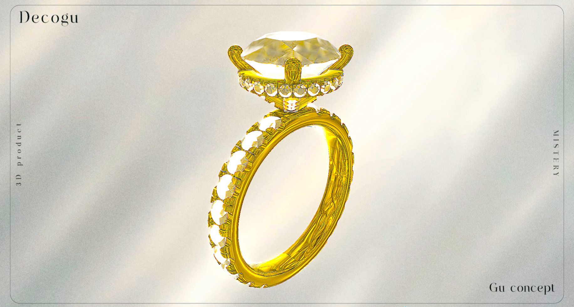 Majesty of the Sun Halo Ring Low-poly 3D model_1