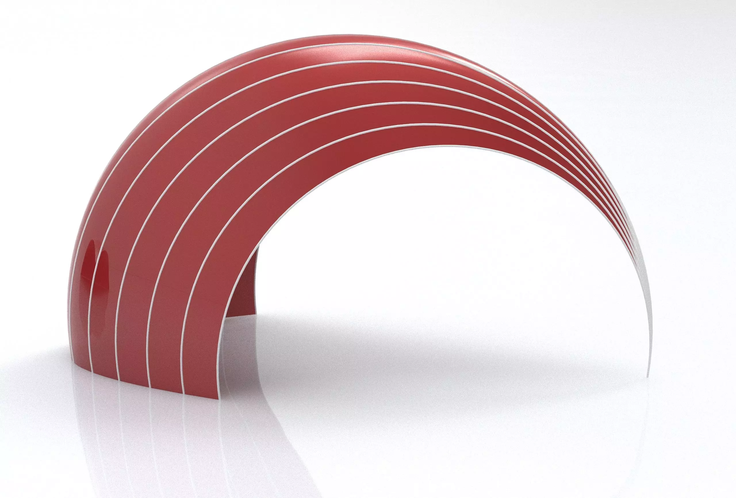 Parametric Architectural Shell Facade Design Grasshopper File 3D model