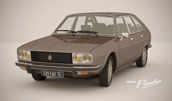 Renault 30 TX - 1979 - 3d model Low-poly 3D model