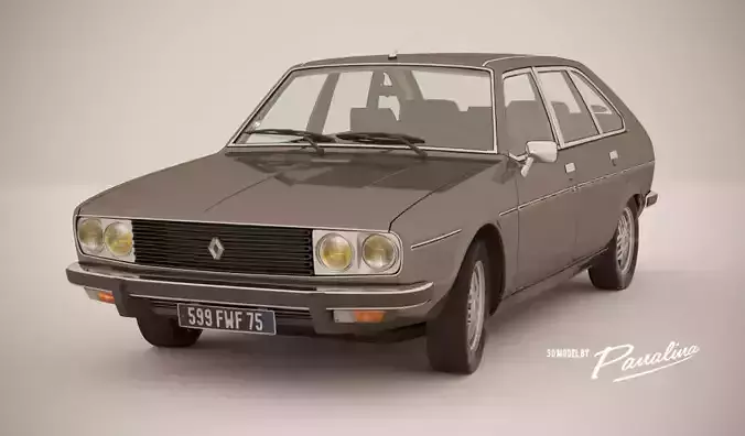 Renault 30 TX - 1979 - 3d model Low-poly 3D model
