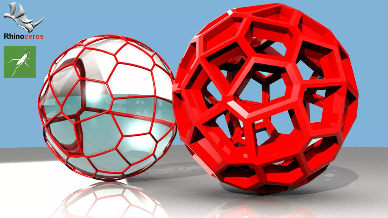 Voronoi Weaverbird Parametric Facade Design Grasshopper Rhino  3D model_0