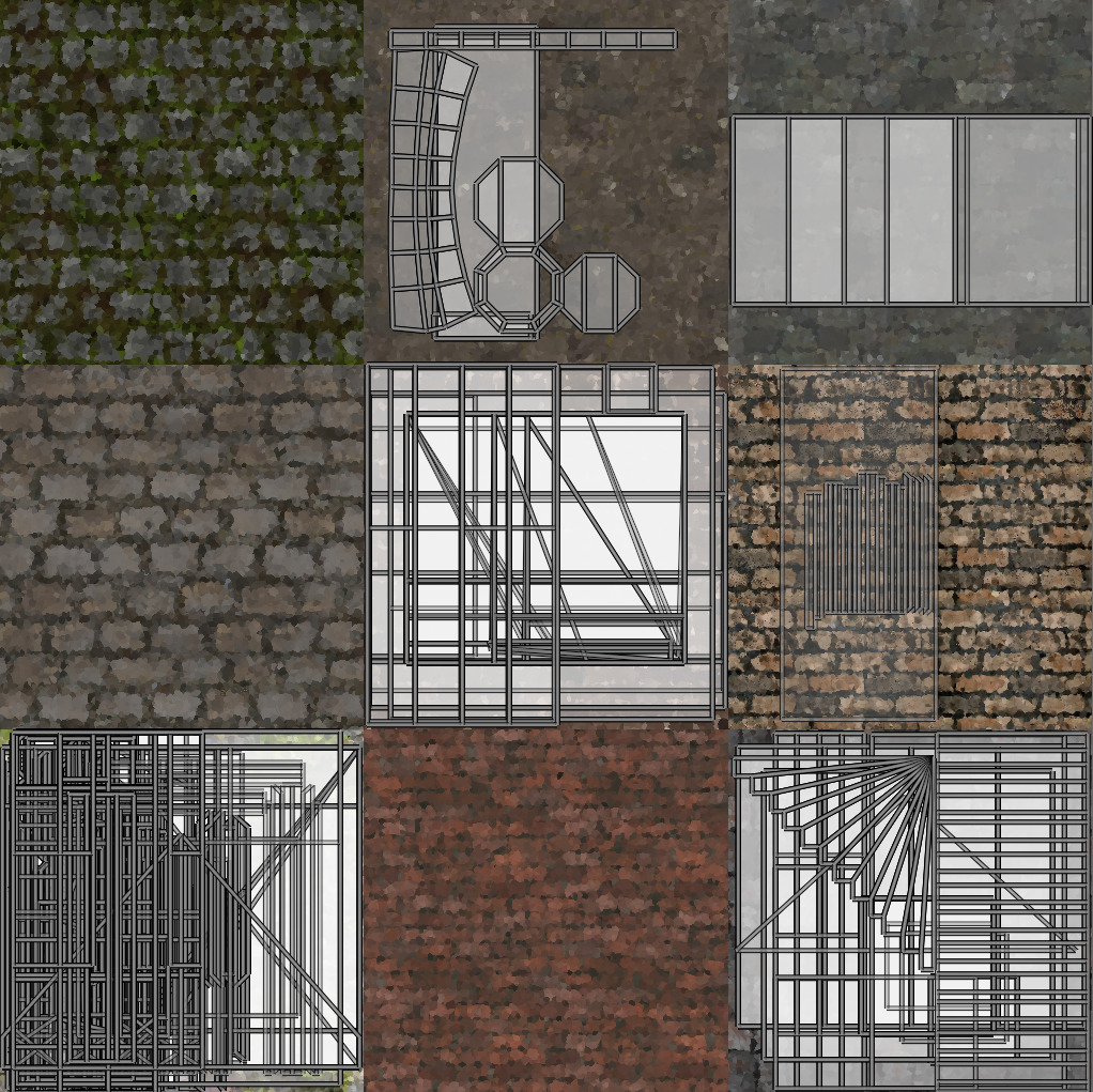 Simple Medieval House Pack Low-poly 3D model_6