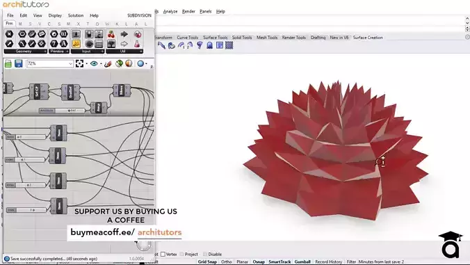 Parametric Facade Design by Subdivision Grasshopper Rhino Files