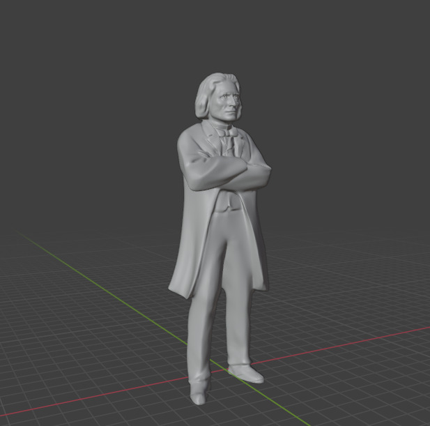 Franz Liszt 3D print model_12