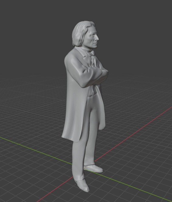 Franz Liszt 3D print model_4