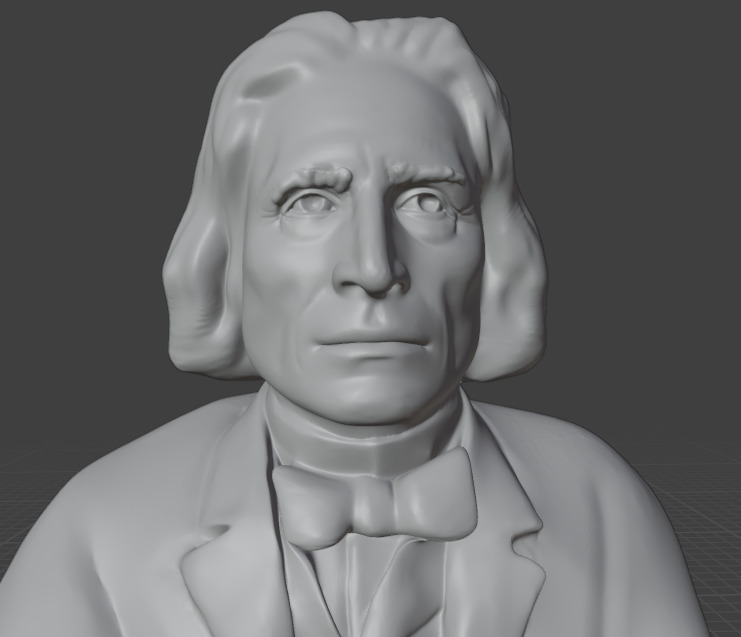Franz Liszt 3D print model_21