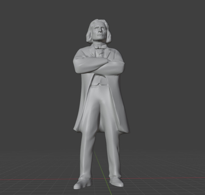 Franz Liszt 3D print model_1